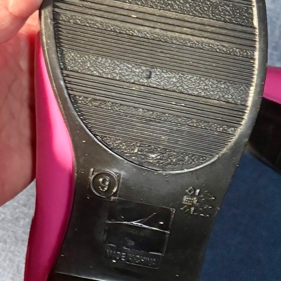 Melissa McCarthy Seven PInky Purple Pull on Rain Boots - Picture 3 of 6